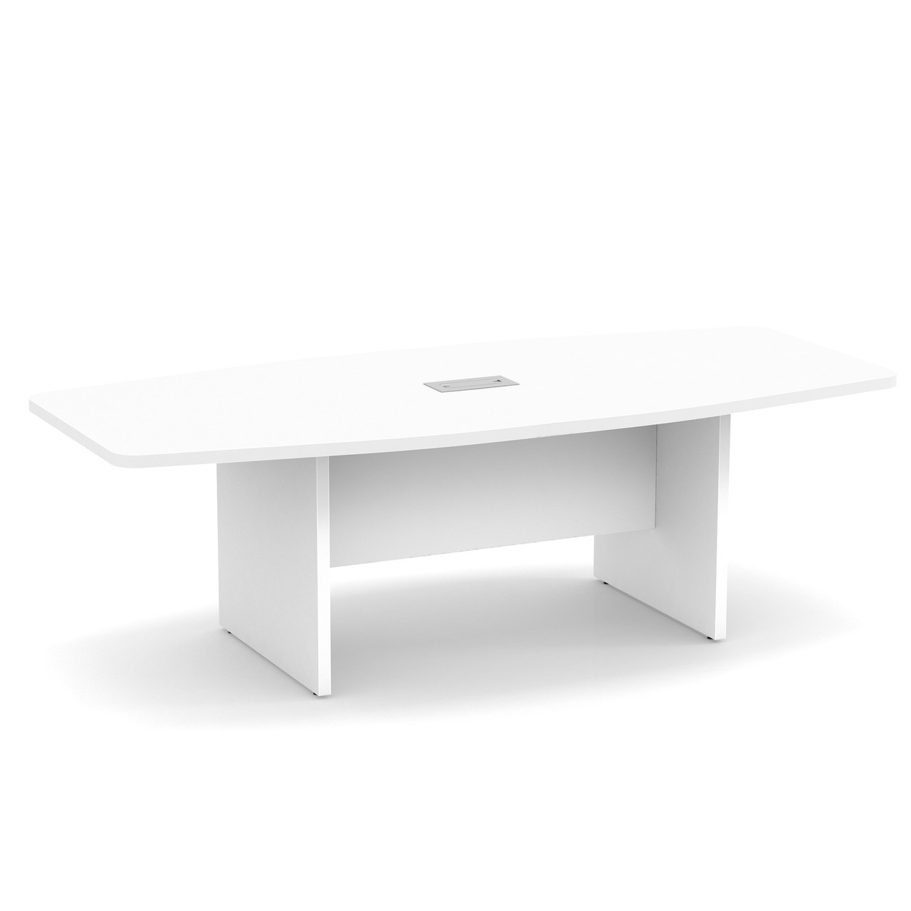 8-White-Boat-Shaped-Conference-Table