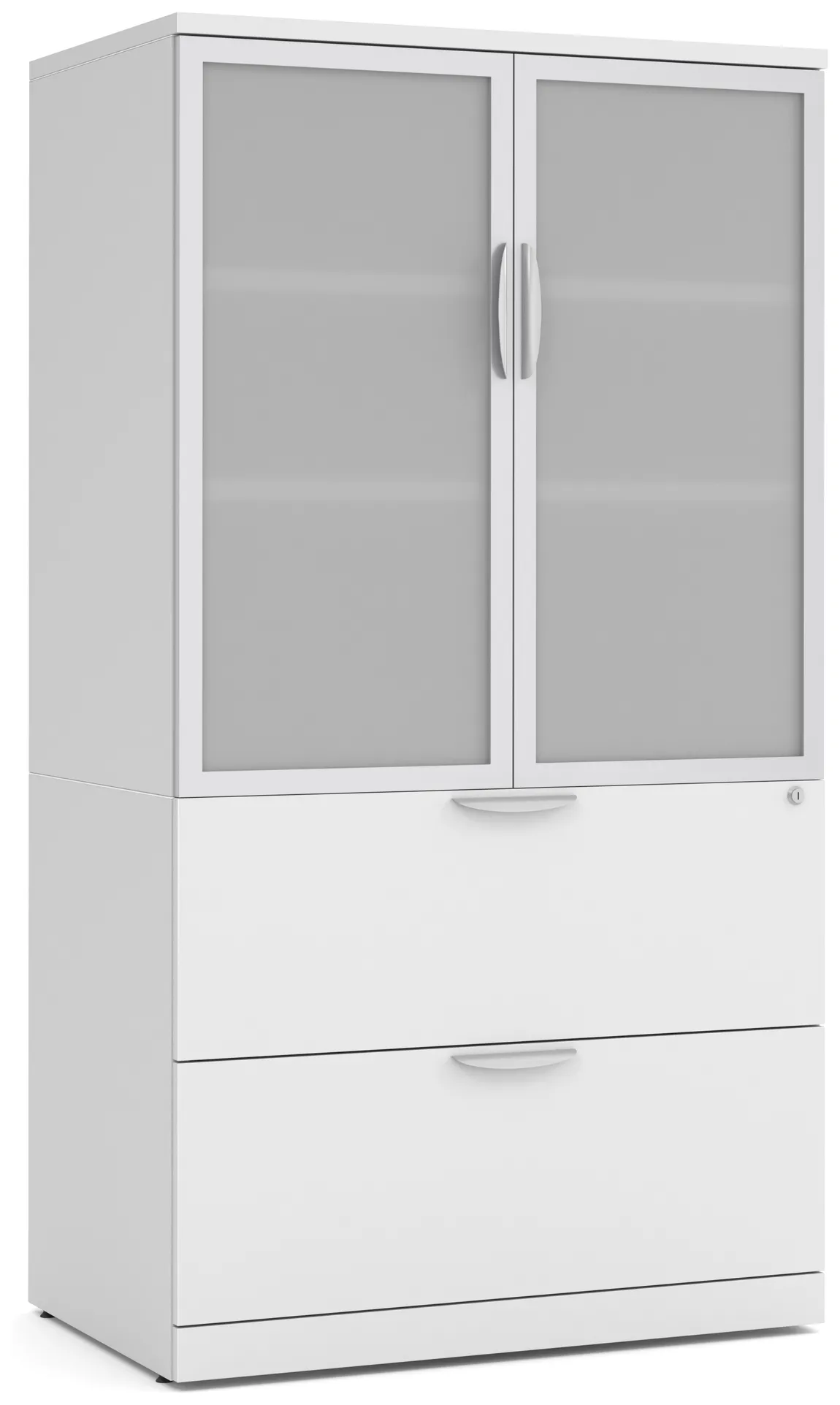 BROOKLYN-LAMINATE-2-DRAWER-LATERAL-FILE-WITH-STORAGE-CABINET-GLASS-DOORS-WHITE