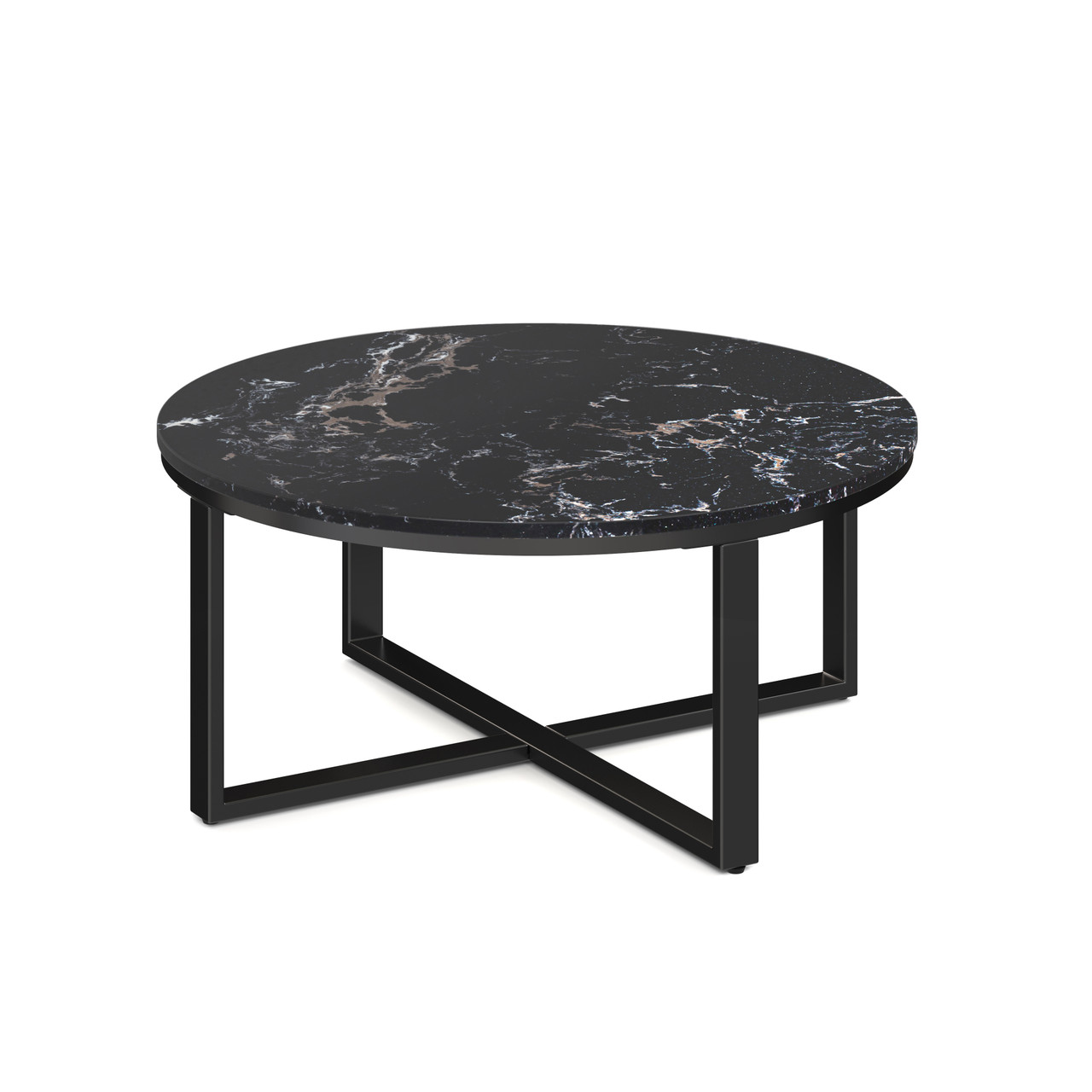 Black-Round-Quartz-Occasional-Table