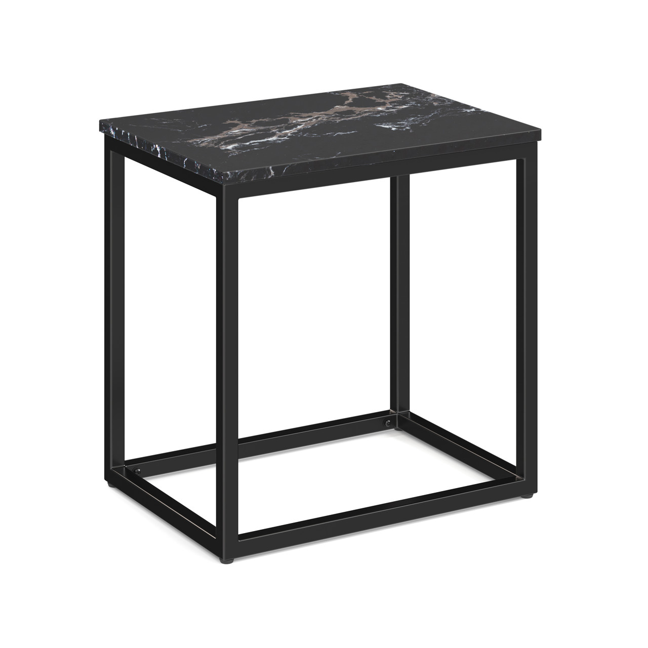 Rectangular-Black-Quartz-Top-Side-Table-with-Black-Metal-Base