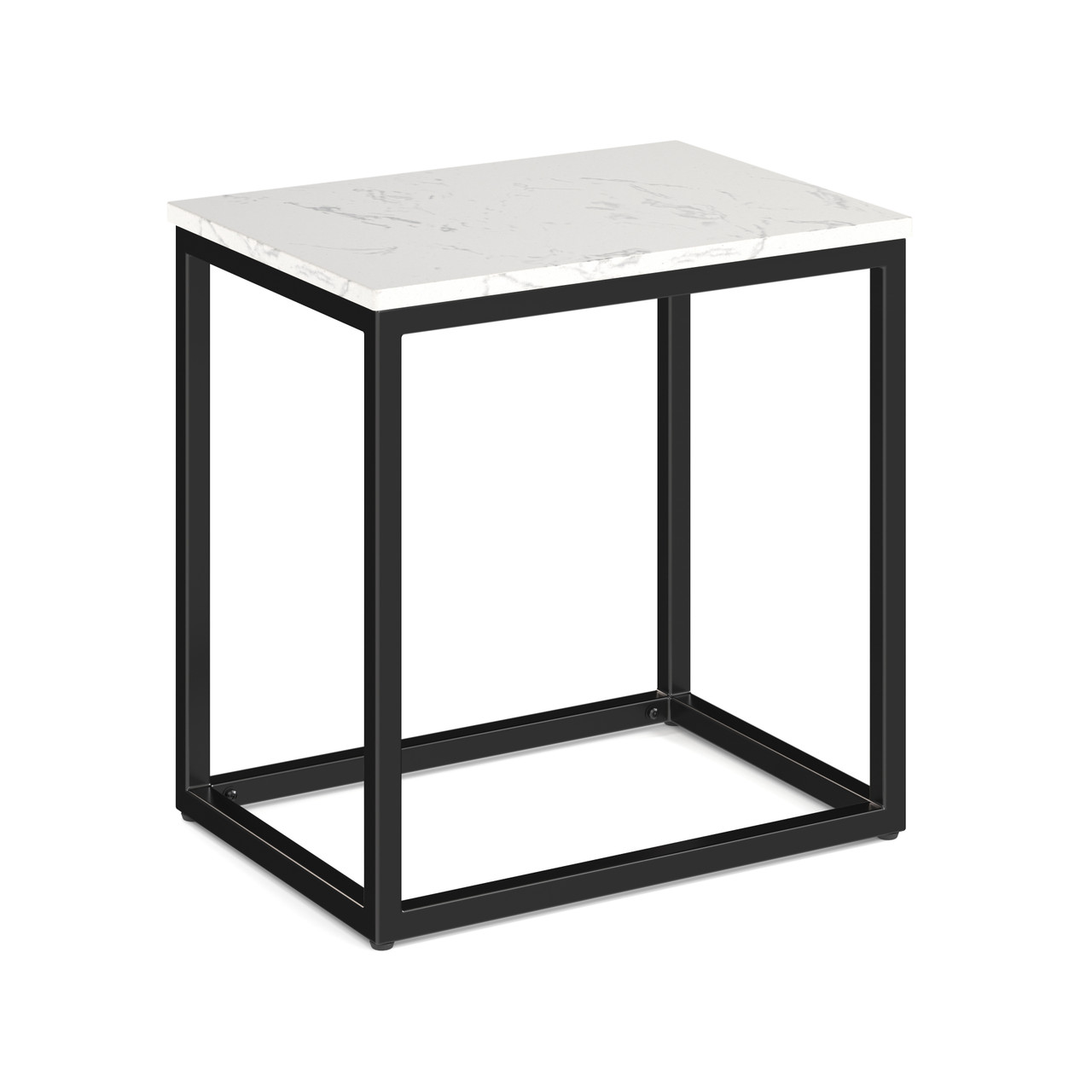 Rectangular-White-Quartz-Top-Side-Table-with-Black-Metal-Base